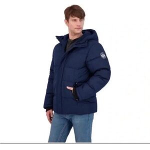 NWT Reebok Men’s Heavyweight Insulated Puffer Hoodless‎ Coat Size Large